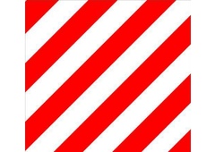 Знак крупногабаритный груз метал 40х40см