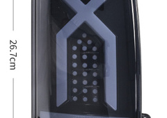 Фонарь задний НИВА комплект 12/24W RED 232LNZBLACK