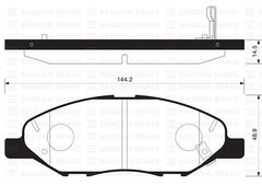 Колодки тормозные передние ВАЗ LADA Vesta / Ларгус NG 16кл с 2023 г8460013695 SP1383 BD5707 BP0683