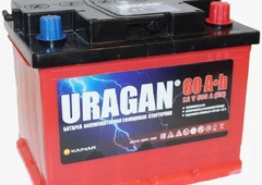 АКБ  60 пп URAGAN 500EN