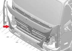 Облицовка передняя нижняя правая Валдай NEXT L153100000048 / С49RD28401638