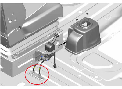 Фитинг прямой установки тормозного крана быстроразъемные ГАЗон Next М14х1 95908M14X1S01C