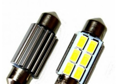 Лампа светодиодная метцоколь с 2х сторон 12V 6диодов 904603
