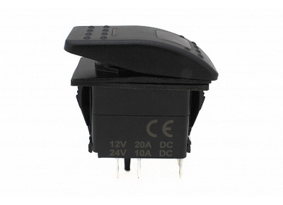 Клавиша  включения с красной подсветкой универсальная  4 PIN redBTR 809123
