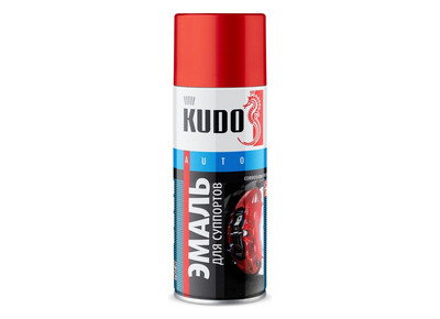 Краска аэрозольная для суппортов красная  520гр аэр KU5211