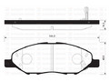 Колодки тормозные передние ВАЗ LADA Vesta / Ларгус NG 16кл с 2023 г8460013695 SP1383 BD5707 BP0683