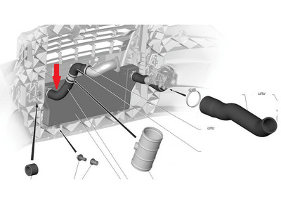 Патрубок интеркулера Газель Foton 25 G21 А22R321172313