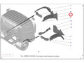 Передний брызговик левого переднего колеса Валдай NEXT L1543020100А0