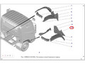 Передний брызговик правого переднего колеса Валдай NEXT L1543020200А0